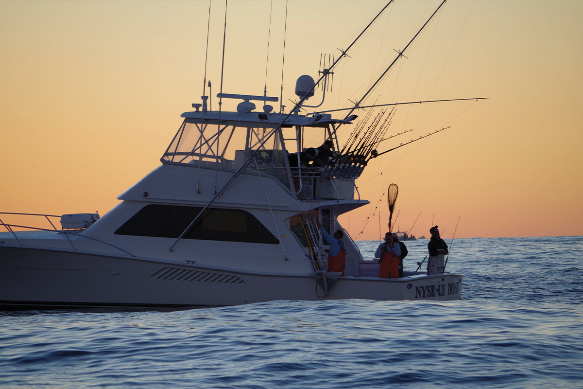 sportfisher out on the water