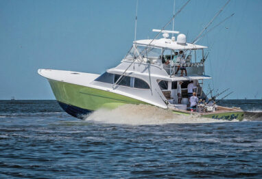 boat headed to fishing grounds