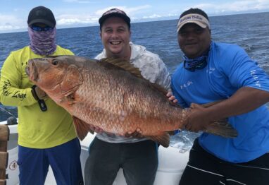tropic star lodge guest with fish