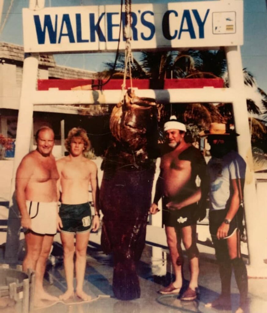 captain billy black with grouper