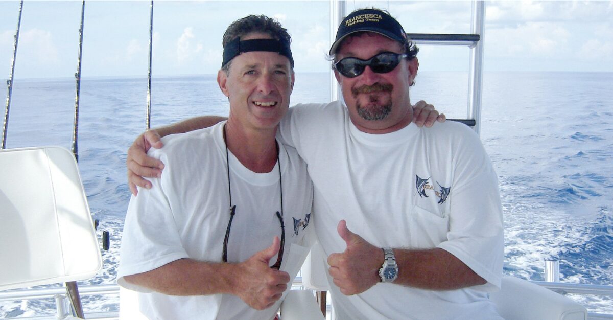 captain and boat owner on boat