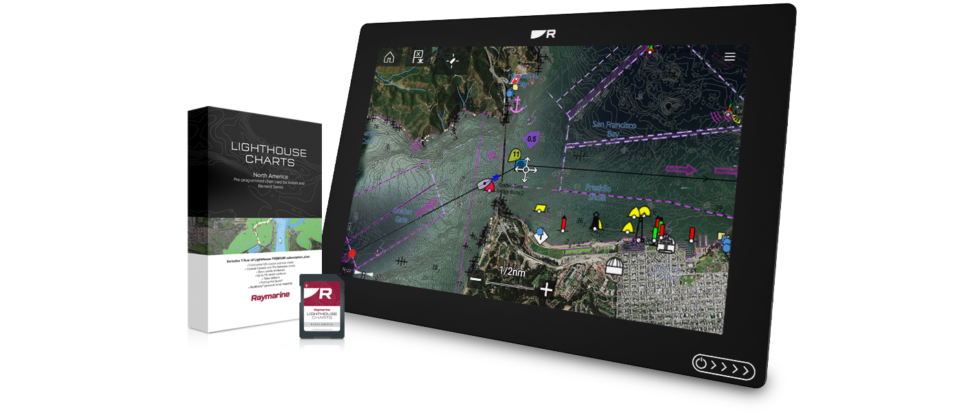 Lighthouse Os Raymarine Announces New LightHouse Charts for Axiom and Element Series ...