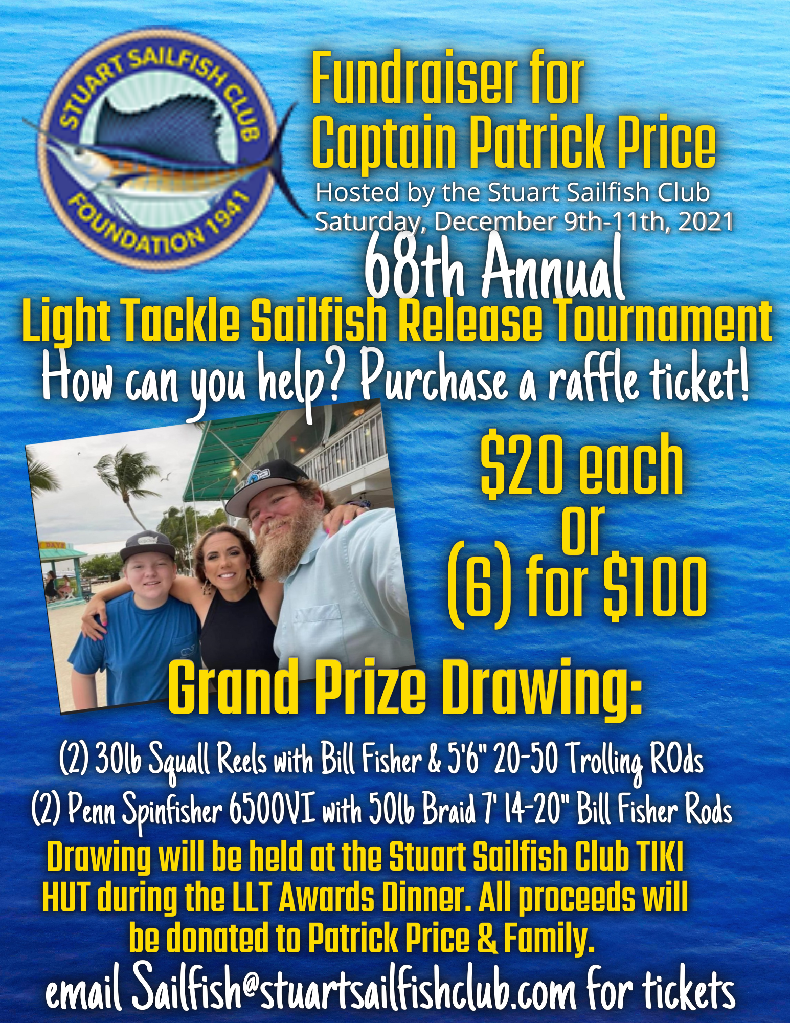 Stuart Sailfish Club Foundation Holding Fundraiser for Patrick Price ...
