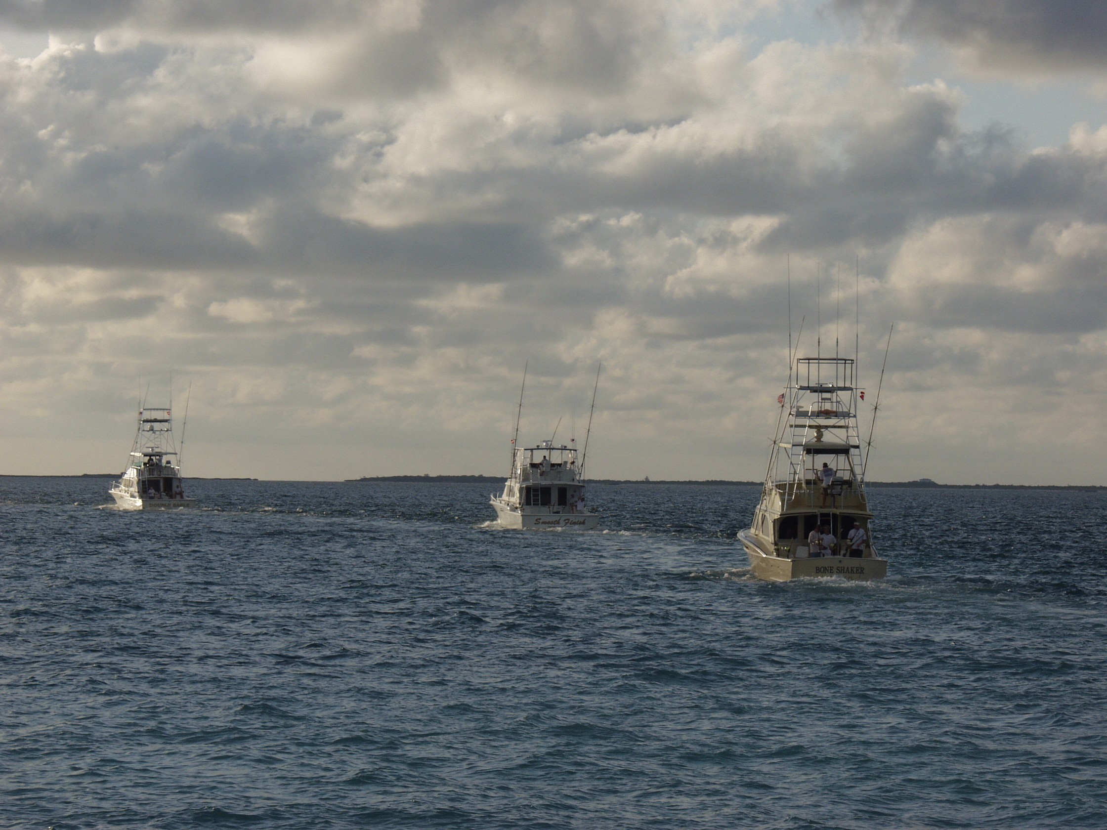 boat crew headed out to sea