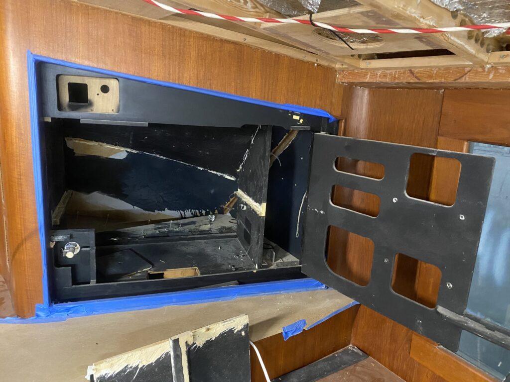 Compartment during refit