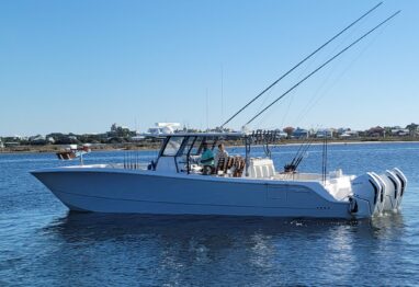Boat with center console