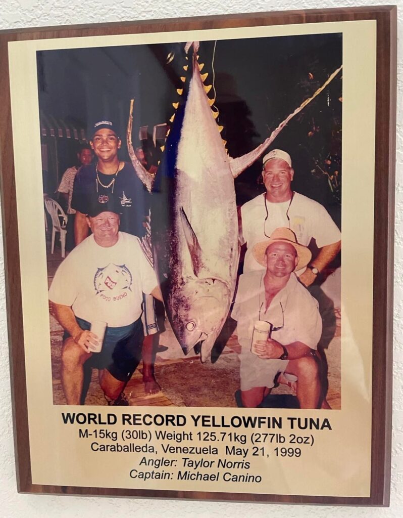 Mike Canino with record tuna
