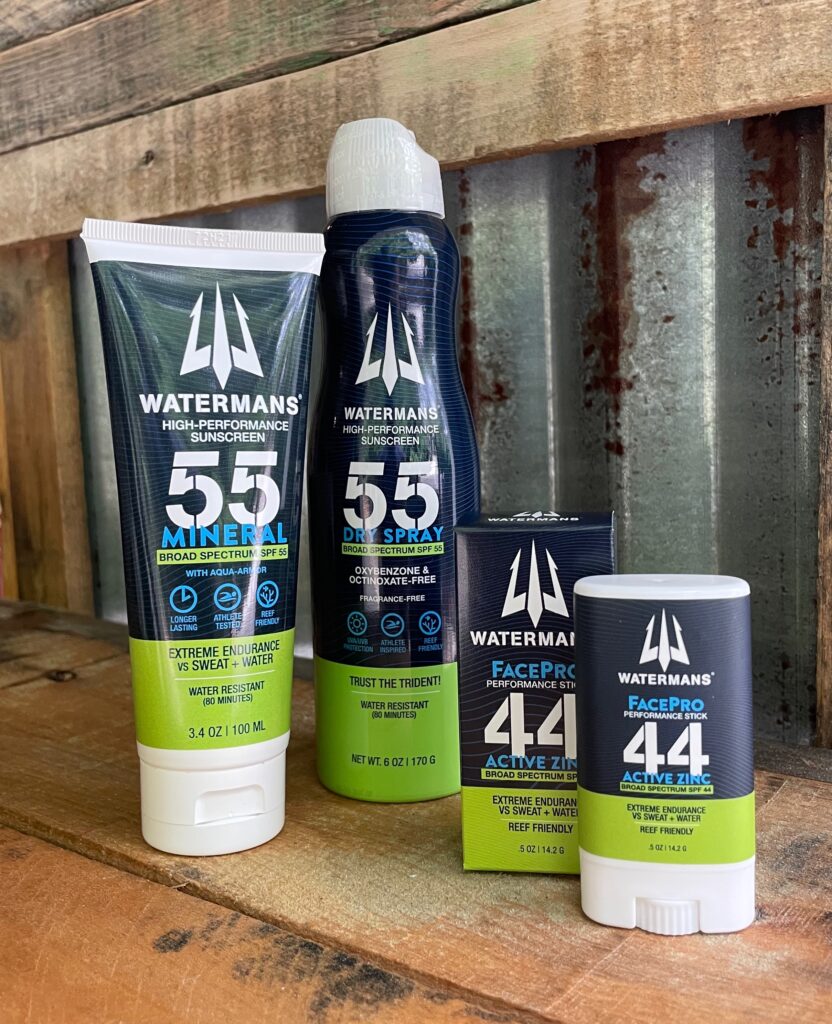 multiple waterman sunscreen products