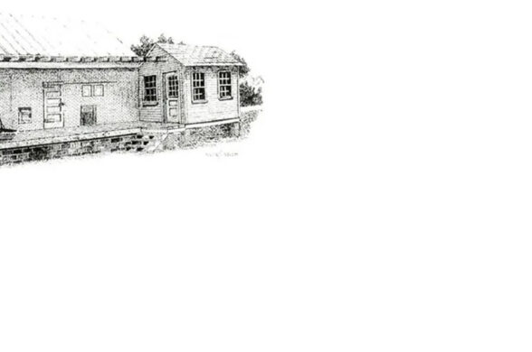 drawing of icehouse