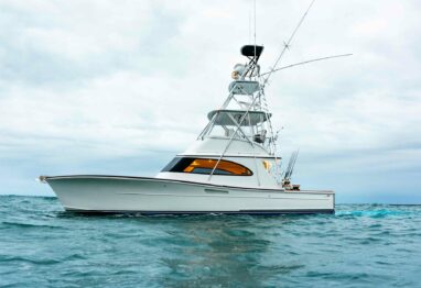 Release Boatworks 43 Gameboat side profile