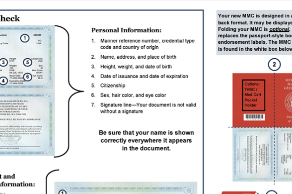 new captain license format