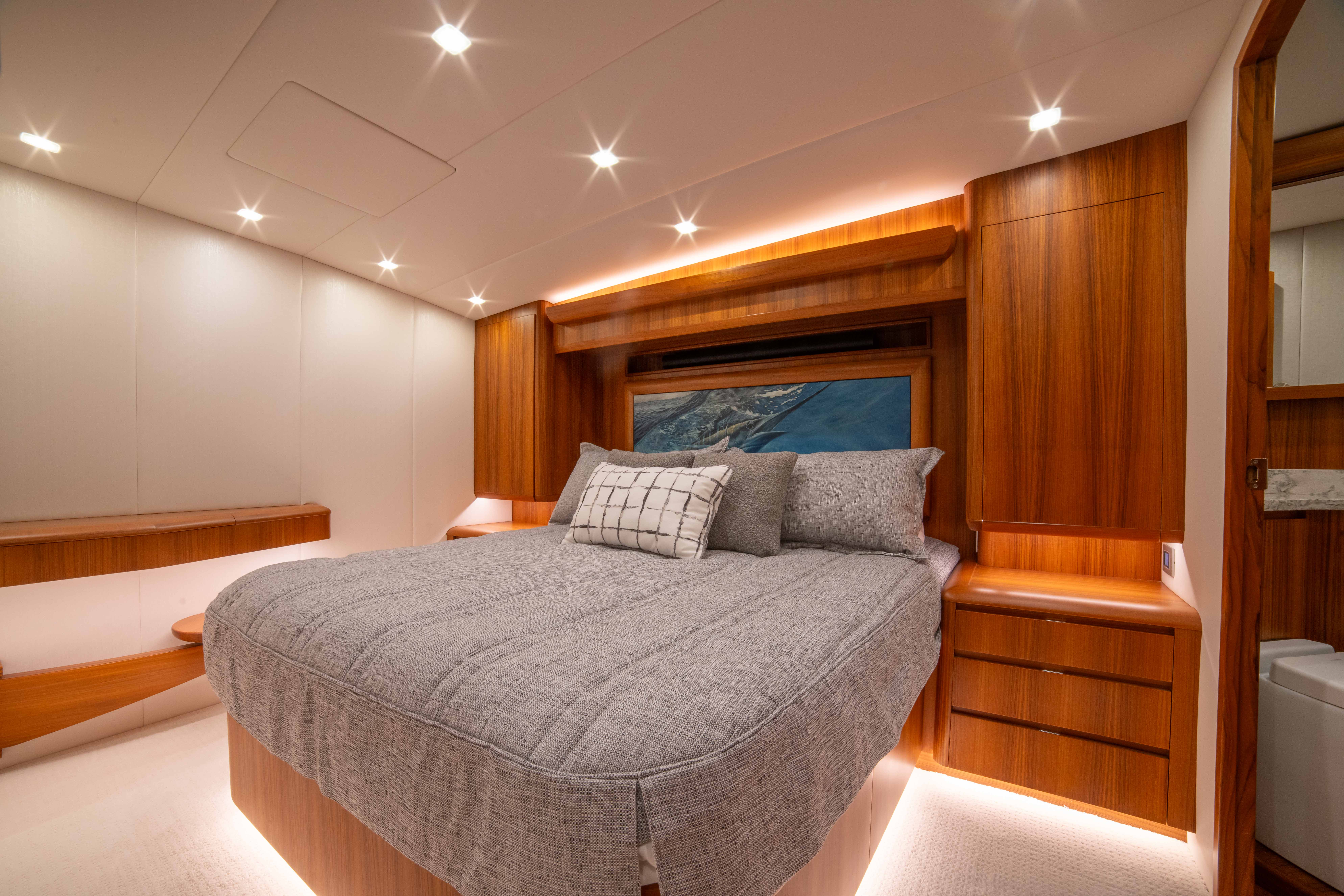 Duffie Boatworks hull #1  master stateroom 