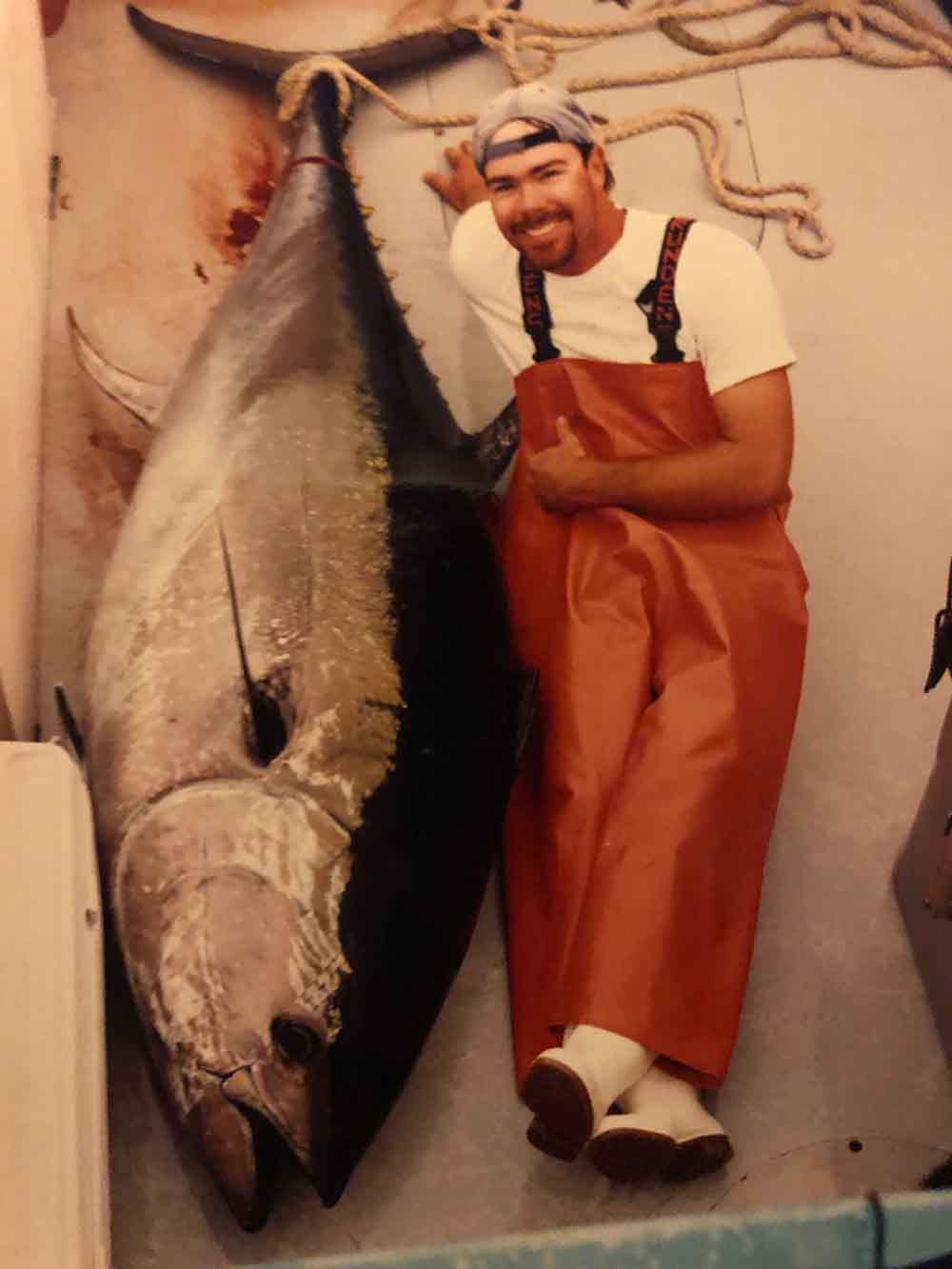 giant bluefin on deck 