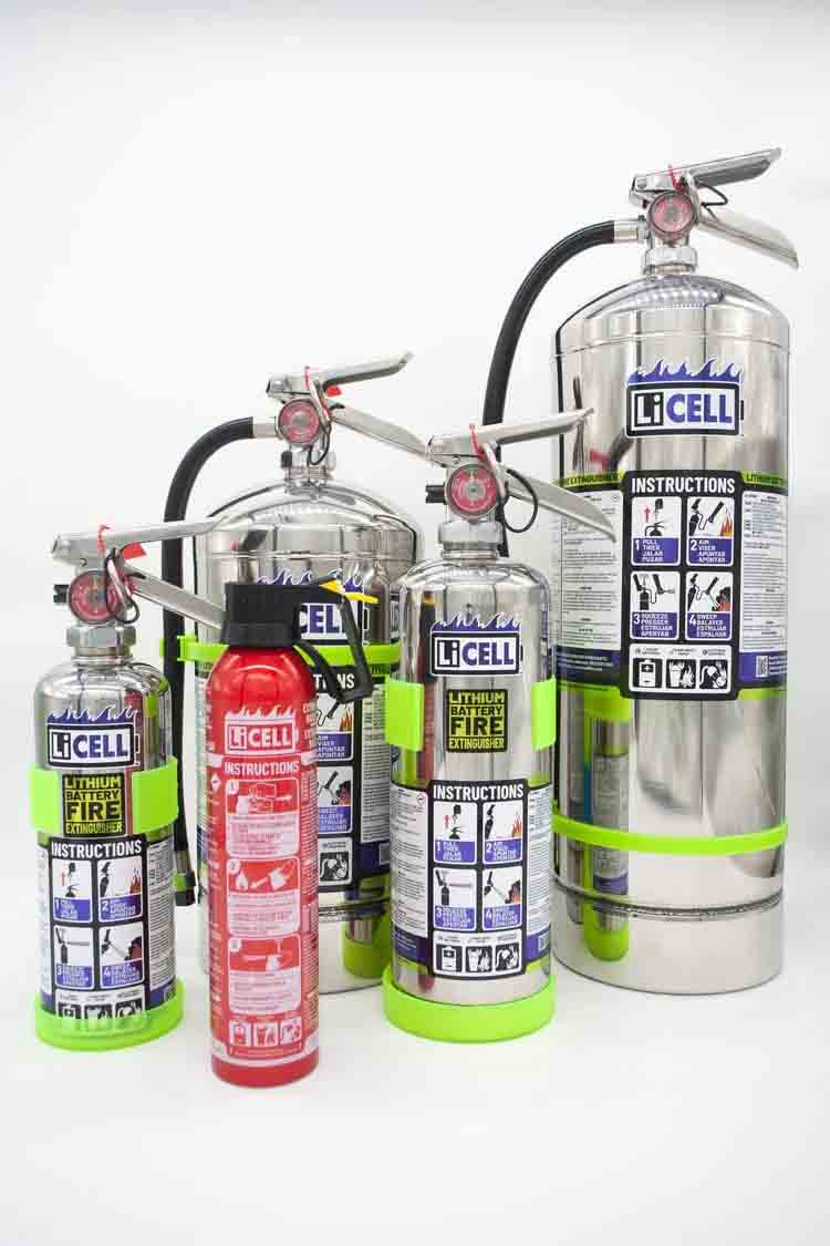 lithium battery fire extinguishers