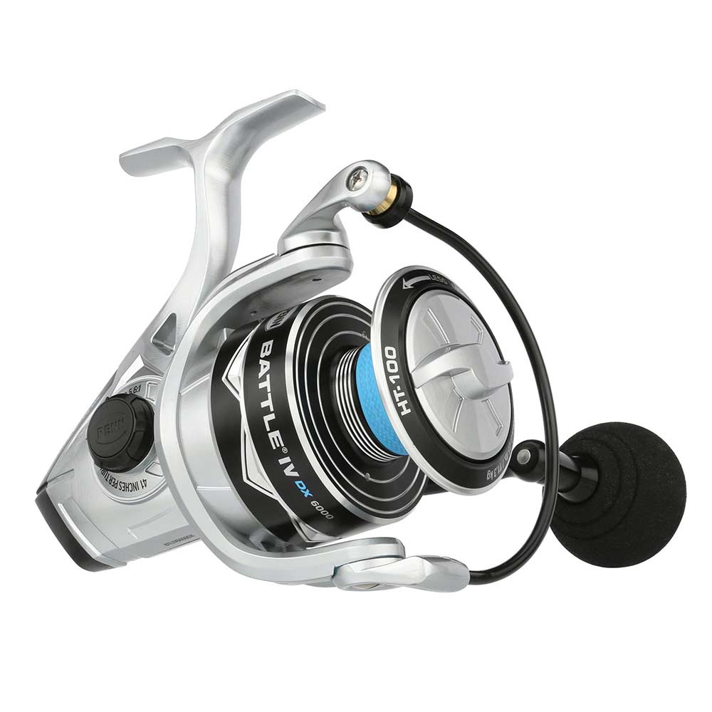 Penn Battle Iv spining reel in chrome color