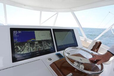 captain holding the helm wheel for the captain business article