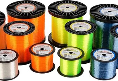 clear,orange, green and blue spools of berkley Pro Spec fishing line