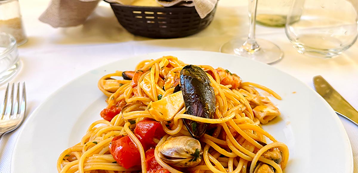 Sicilian Seafood pasta dish