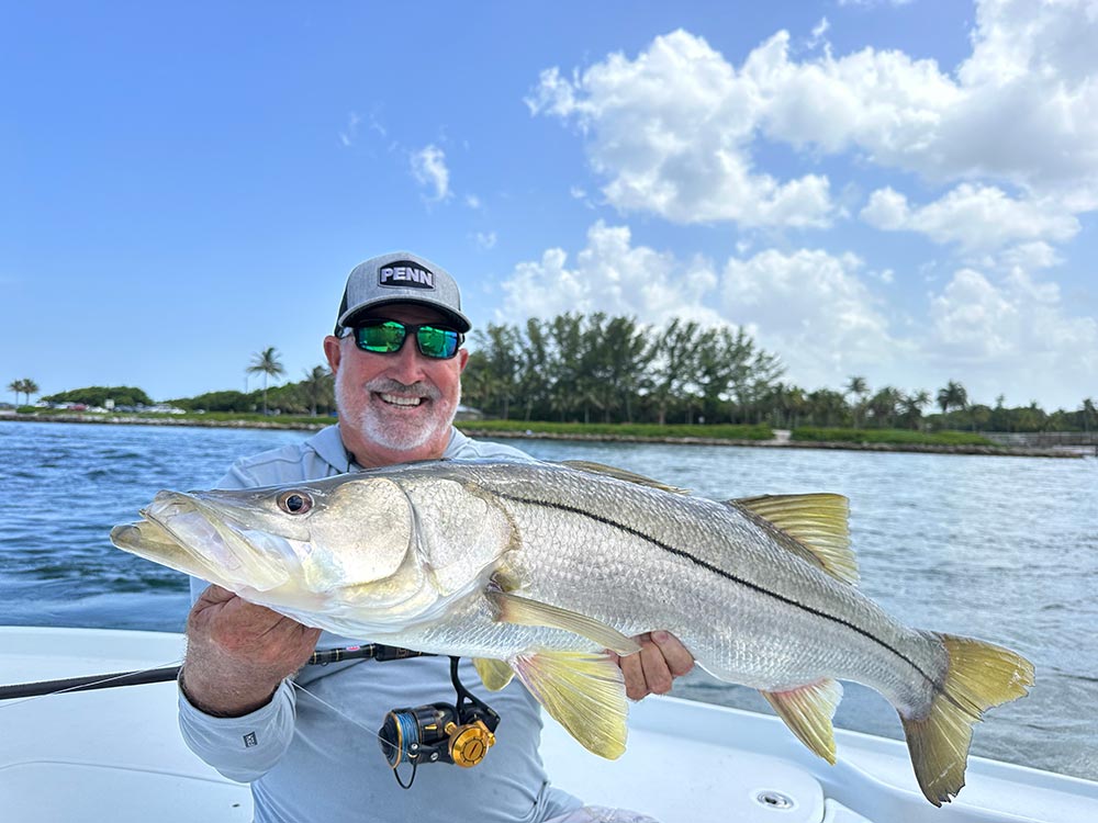 capt rt with a snook