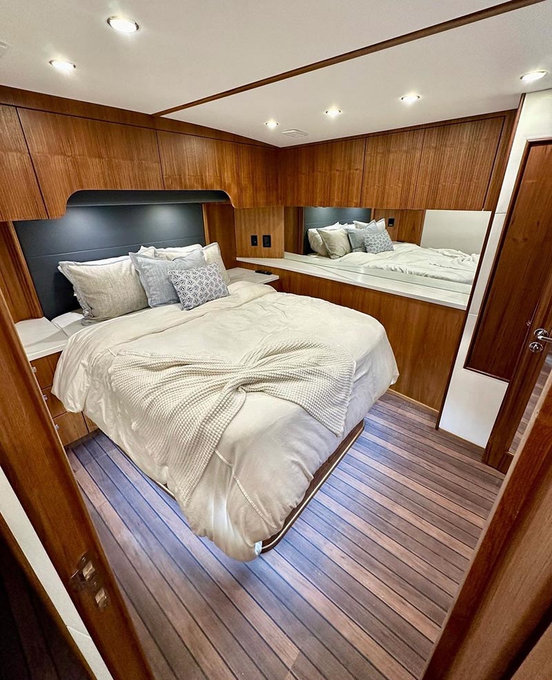 a bed with a white blanket