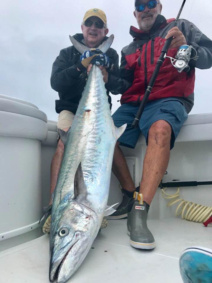 Capt RT and guest with a kingfish