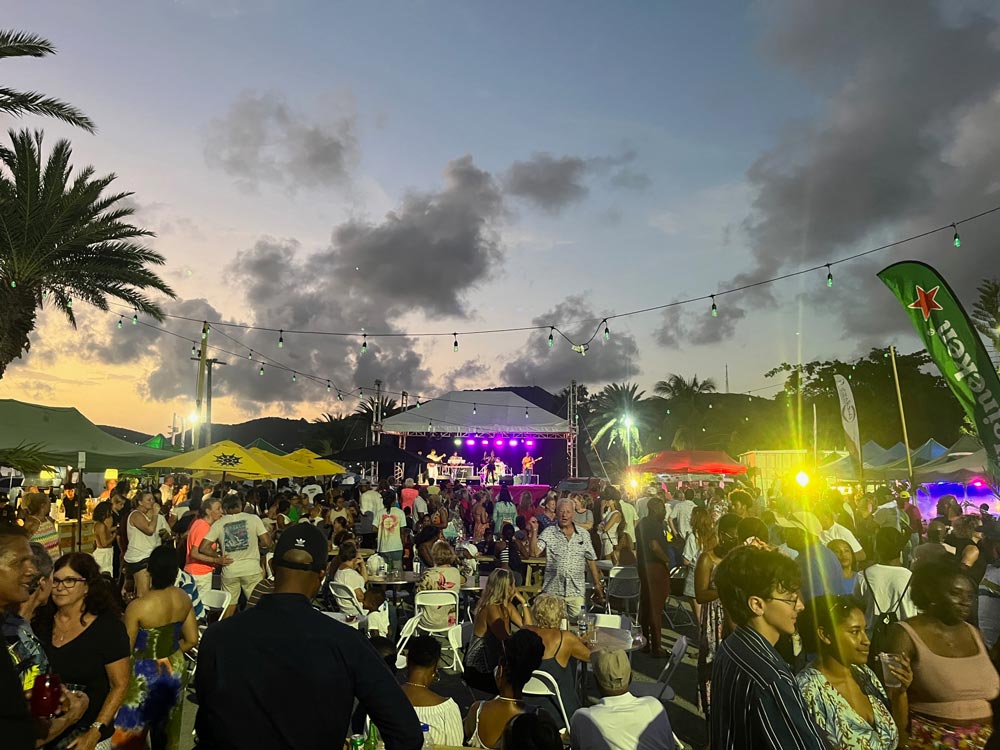 nightlife at tournament in Antigua