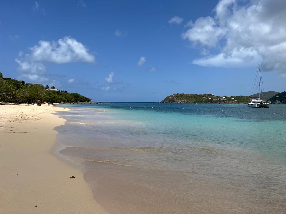 beach with clear water