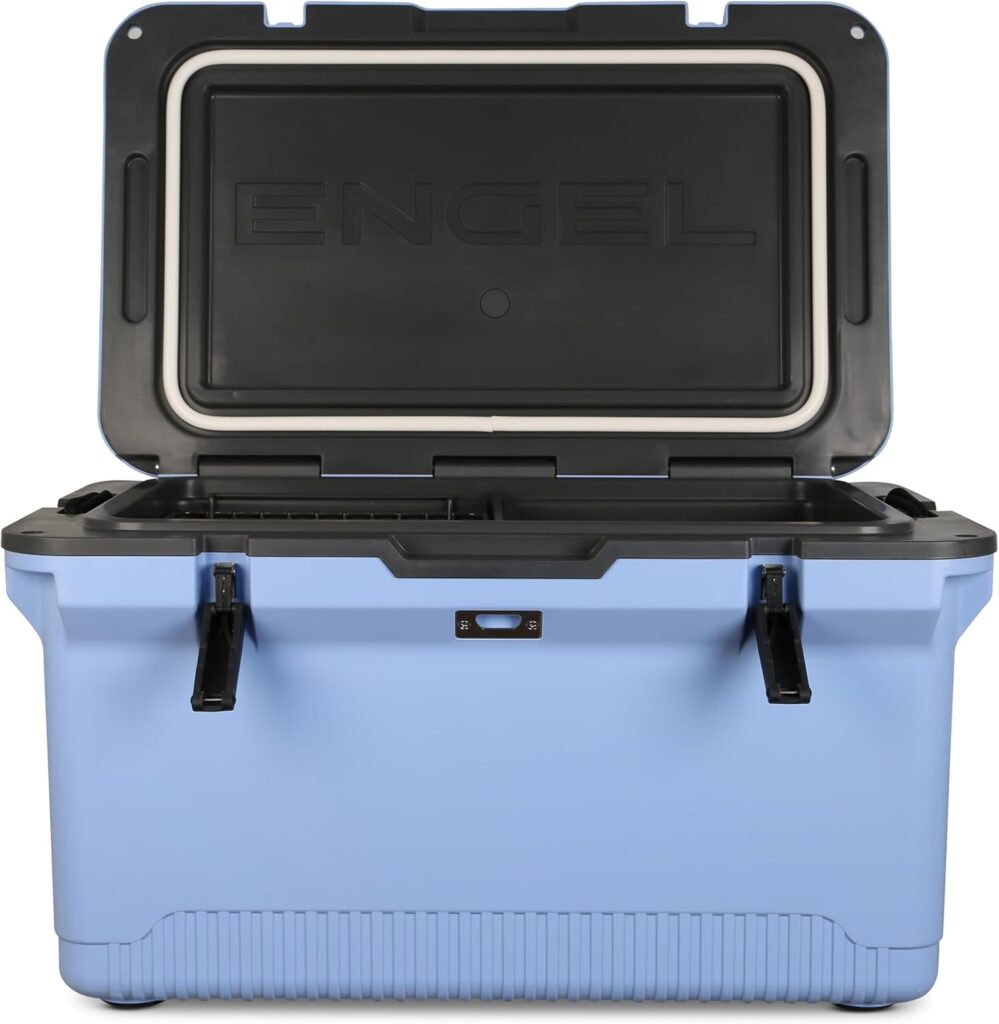 Blue Engel UL 60 Lightweight Cooler with lid open