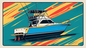 a boat cartoon for the hiring a captain story