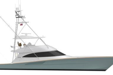 sportfishing boat parts quiz and terminology quiz image of a 74 Viking