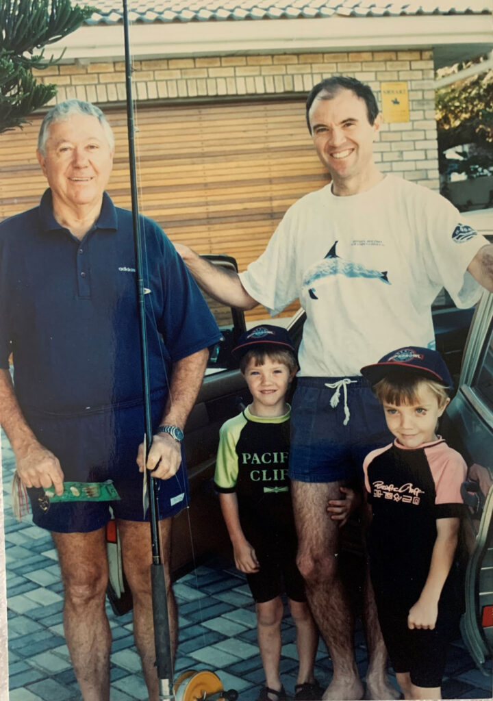 big t lures leopard marlin lure company owner and his dad and sons