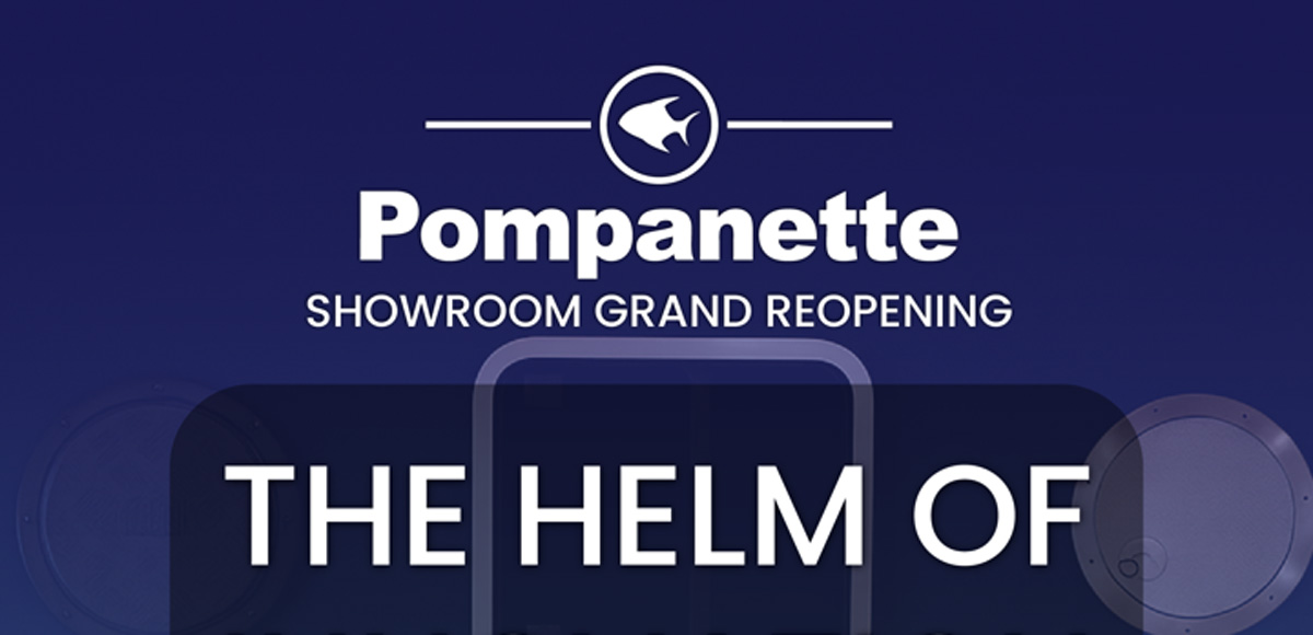 Info for Pompanette Showroom grand reopening Fort Lauderdale October 30th.