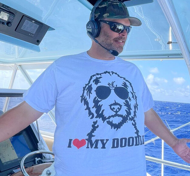 Captain of the Year Brent Gaskill International Division at the helm of the boat he runs