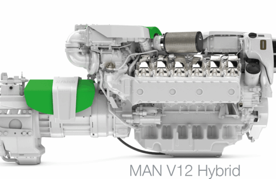 MAN Expands Hybrid Portfolio v12 hybrid engine