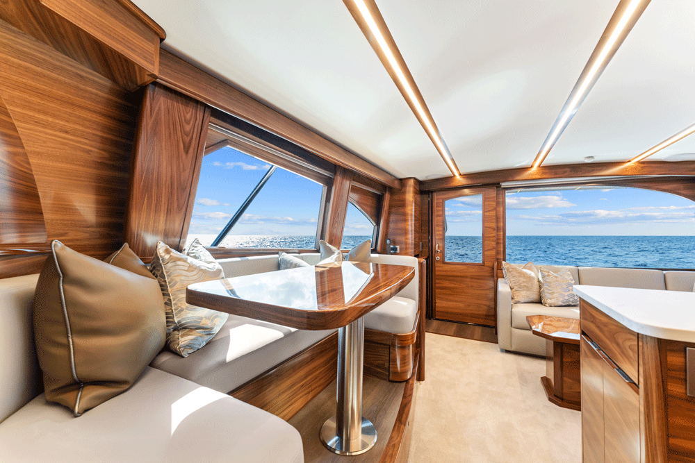 viking 50 salon image looking aft