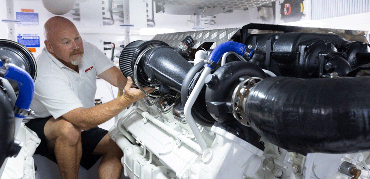 Quiet Strength: Scania Marine and Real-World Performance That Redefines Expectations a man in the engine room