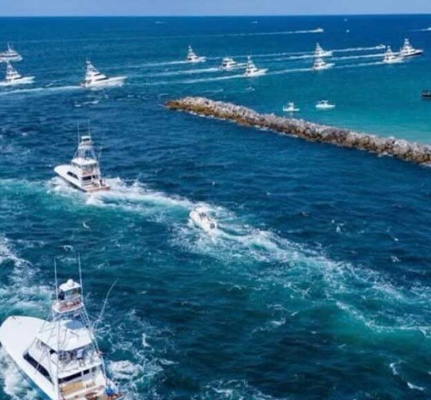 2025 Bay Point Billfish Open boats leaving inlet