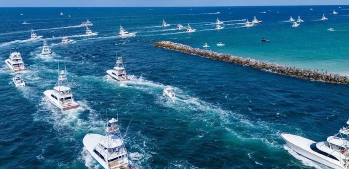 2025 Bay Point Billfish Open boats leaving inlet