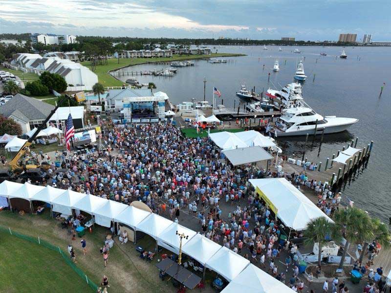 2026 Bay Point Billfish Open is set for another year. Here is an aerial image of the crowd from 2025
