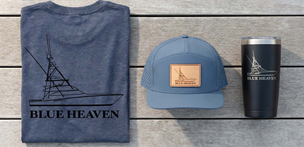 custom boat apparel by Frigate