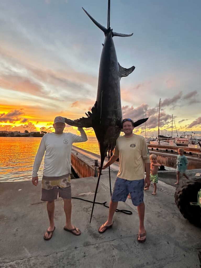 A 469-pound swordfish catch off St Croix highlights a last-minute deep drop that turned into a three-hour battle in the Caribbean.