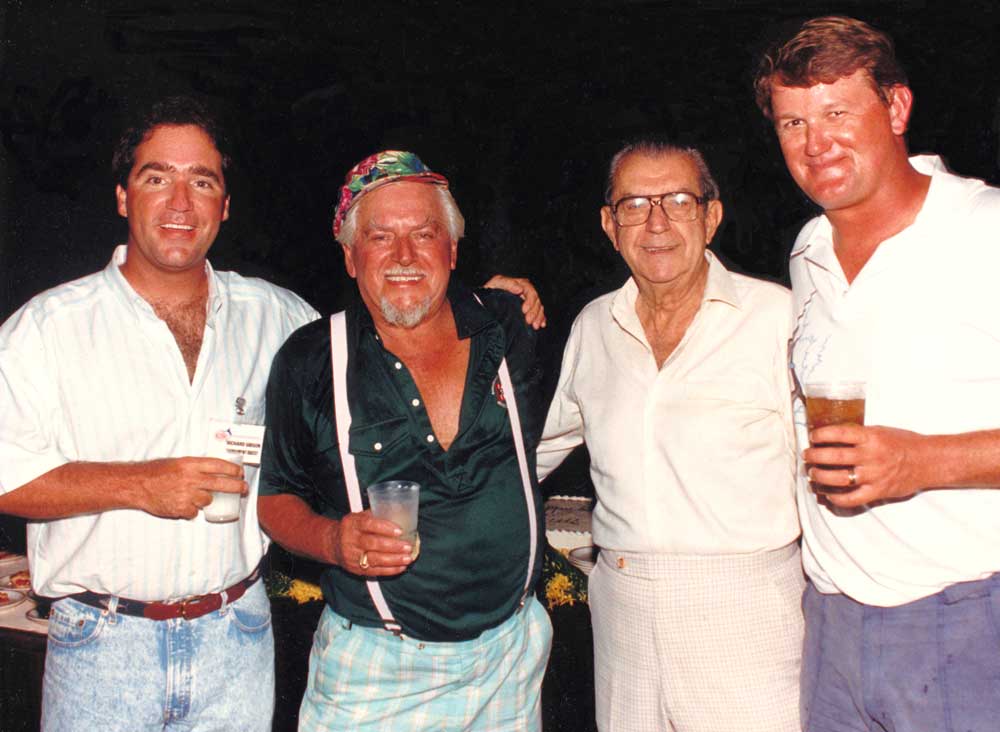 Richard Gibson and 3 other guys standing for a photo