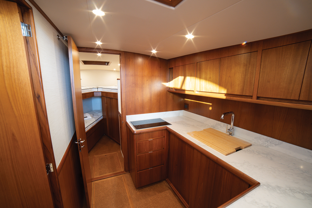 wood boat interior
