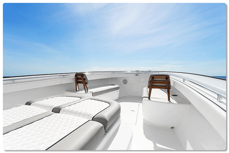 Valhalla V-41 inside bow area
