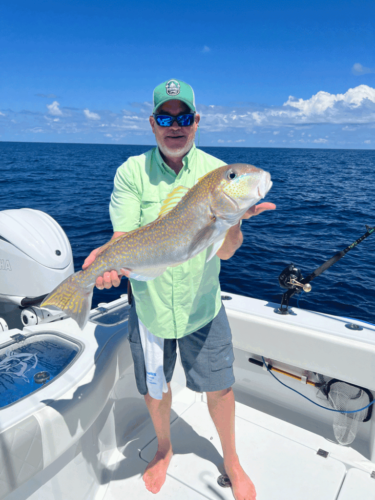 Chris Horton with a tile fish