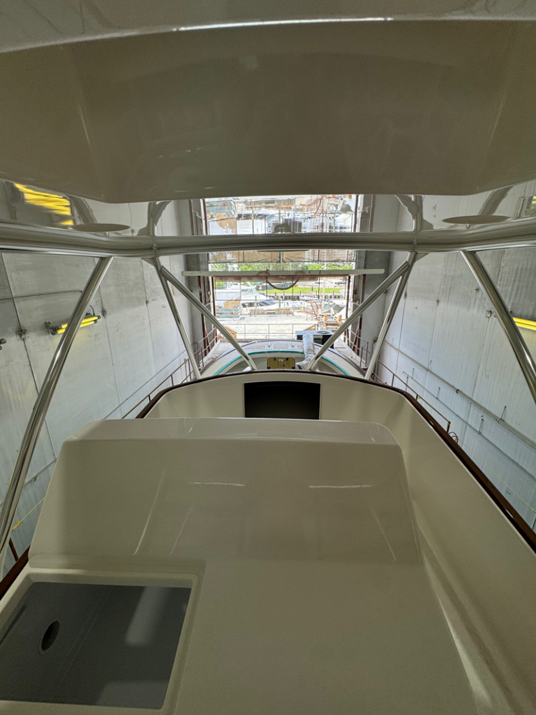 bridgeview forward of the 56' Merritt Catamaran