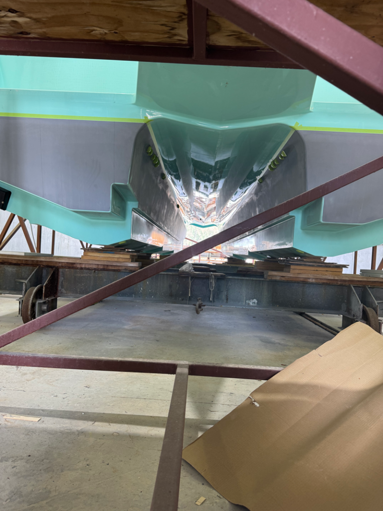 56' Merritt Catamaran view from underneath