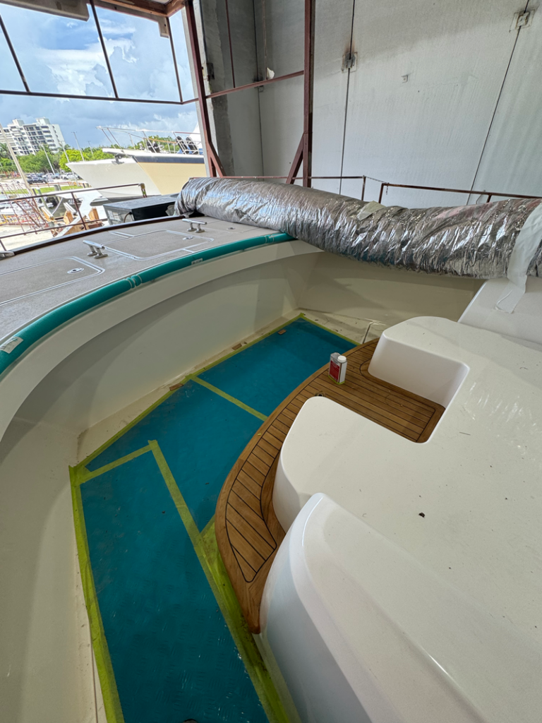 bow area 56' Merritt Catamaran
