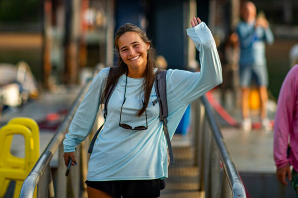 keenan a girl waving
