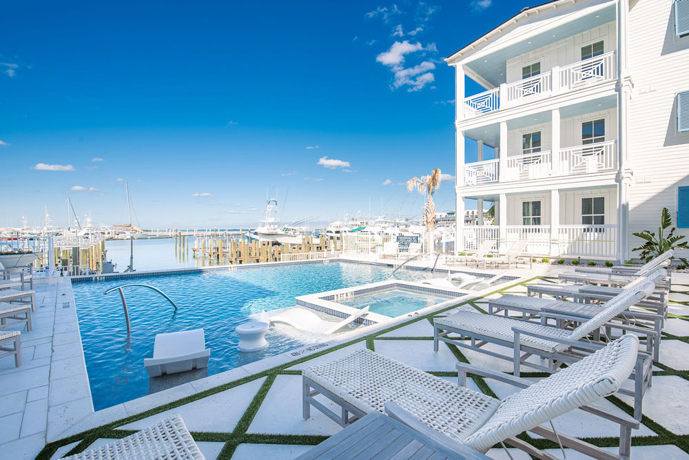 Aransas Club pool and marina